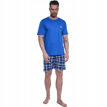 Пижама (футболка + шорты) мужская хлопковая Cornette Mens sleepwear 326-187 A25 XL Синяя (5902458260539)