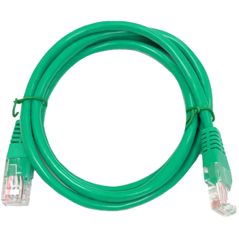 Патч-корд UTP Cat 5E 1м Green для подключения сетевого оборудования и локальных сетей