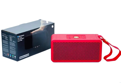 Портативная Bluetooth-колонка MIDDLETON W3 с микрофоном и аккумулятором 1200 мАч, беспроводная акустика для музыки Red