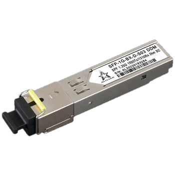 Модуль одномодовый ALISTAR SFP-1G-BX-D-S03 SFP 1G 1SM WDM SC 3KM TX1550/RX1310nm DDM для коммутаторов Серый