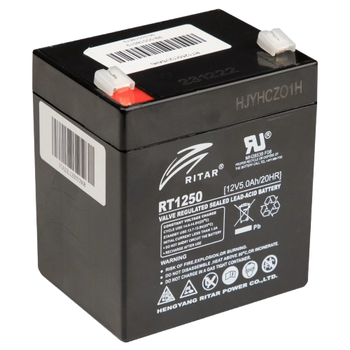 Аккумуляторная батарея для ИБП Ritar RT1250 12V 5Ah AGM Черный (RT1250)