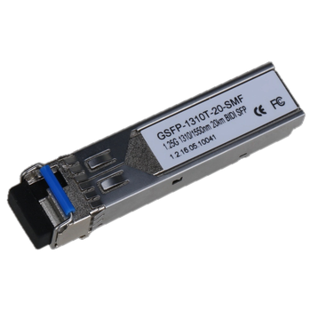 Гігабітний оптичний модуль GSFP-1310T-20-SMF передавач для одномодового волокна 1310-1550nm 20 км Сірий