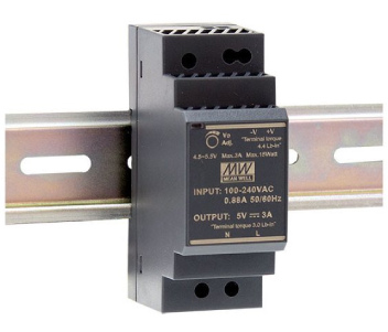 Блок питания для установки на DIN-рейку Mean Well HDR-30-12 12В 2А Black