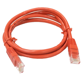 Патч-корд Kingda 1м UTP Cat.5e — LAN кабель для подключения интернета, роутера Red