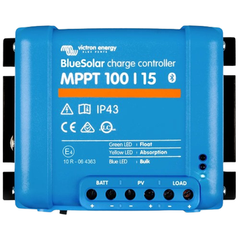 Контролер заряду сонячної батареї Victron Energy BlueSolar MPPT 100/15, 12/24 В, 15A, VE.Direct, Blue