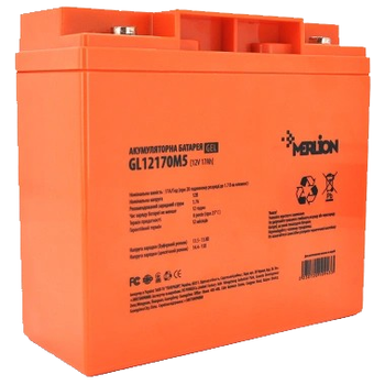 Аккумуляторная батарея для ИБП Merlion GL12170M5 12V 17Ah GEL M5 Оранжевый (GL12170M5)
