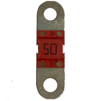 Плавкий предохранитель медный MIDI-fuse 50A/58V-M6 резьба с диаметром 6 мм термостойкий пластик (1 шт.)