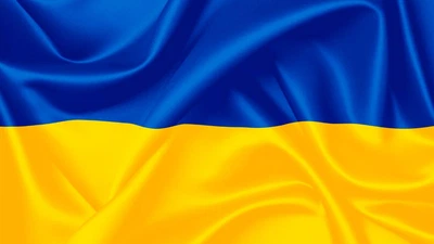 Флаг Украины, 210 х 145 см, Полиэстер, погребальный на гроб, отсрочка по периметру