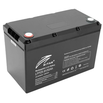 Аккумуляторная батарея для ИБП Li-ion Ritar LFP25.6V50AH, 25.6V, 50Ah, Black