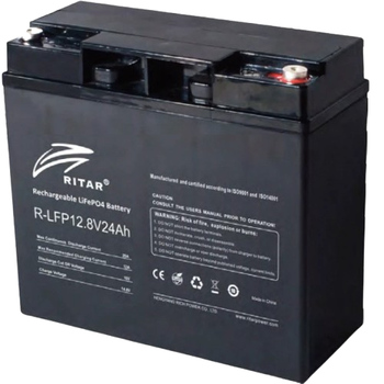 Аккумуляторная батарея для ИБП Ritar R-LFP12.8V24AH 12.8V 24Ah LiFePO4 Черный (R-LFP12.8V24AH)