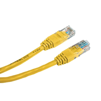 Патч-корд для подключения сетевого оборудования, неэкранированный E-server UTP, 0.5 м, кат. 5e, Желтый