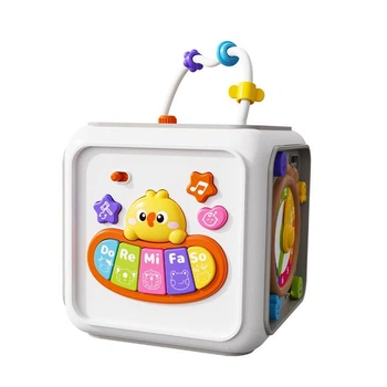 Інтерактивний куб 25462 "WToys" пісні, казки, загадки, пальчикові ігри, віршики, підсвічування, цифри, звуки тварин
