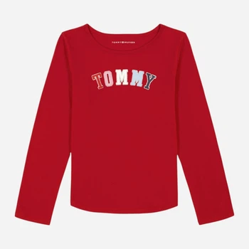 Подростковый лонгслив для девочки Tommy Hilfiger 606190406 140 см Красный (1159839465)