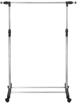 Wieszak na ubrania Springos HA7459 srebrno-czarny 94-160 cm (5907719473062)