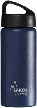 Термос Laken Classic Thermo 0.5L нержавеющая сталь двойные стенки герметичная широкое горло для напитков Blue