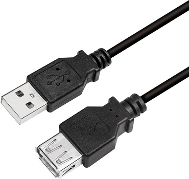 Kabel Logilink USB-A 2 m Black (CU0010B)