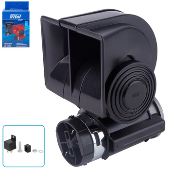 Сигнал пневматический Vitol CA-1410V 12V Черный