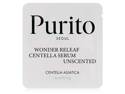 Безмасляная успокаивающая сыворотка для лица с центеллой PURITO Seoul Wonder Releaf Centella Serum Unscented, 1мл