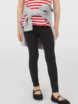 Детские лосины для девочки H&M 703279001c20 110 см Черные (KC1000000047618)