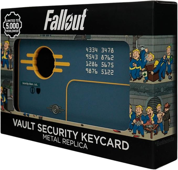 Karta bezpieczeństwa Fanattik Fallout Vault Security Keycard Replica (5060948293648)