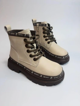 Ботинки для девочки Apawwa 5753 beige беж р.30-19,7 см