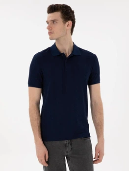 Поло длинное мужское Pierre Cardin G021SZ011-000-2248489(Lacivert) XL Темно-синее (8683858804352)