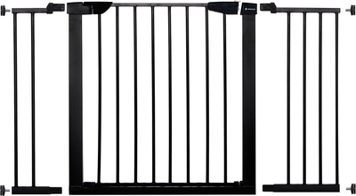 Bramka ochronna Springos czarna 118-124 cm (5907719407708)