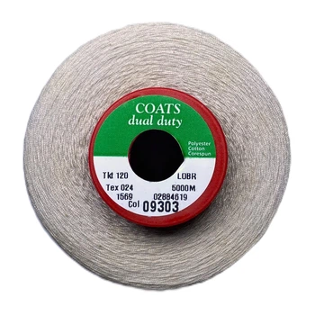 Нить Coats Dual Duty №120 / 5000м 1569-09303 Светло-серый