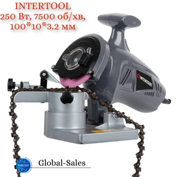 Станок для заточки цепей Intertool 250 Вт (DT-0850) 7500 об/мин