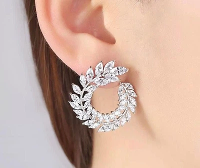 Сережки вечірні з камінням Fashion 4567