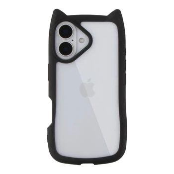 Чохол TPU+PC Cat Ears Case для iPhone 16 Колір Black