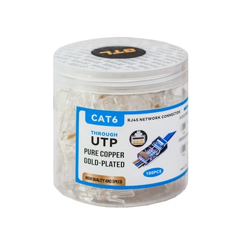 Коннектор RJ45, UTP, 100 шт, Clear, Cat. 6, GTL (GTLRJ45-C6/100)