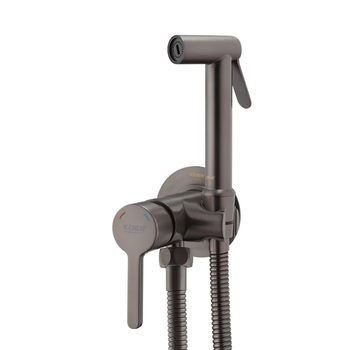 Гигиенический душ скрытого монтажа Koer KB-23029-07 графит KR5499