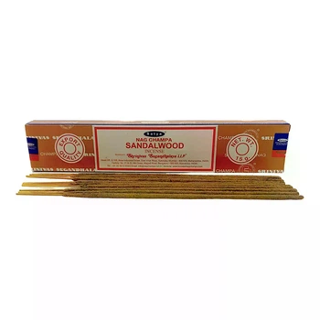 Пахощі Satya Nag Champa Sandalwood, 15 г, натуральні пилкові, ручна робота 35058