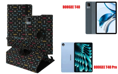 Чехол Spinner360 для планшета DOOGEE T40, цвет Fashion black
