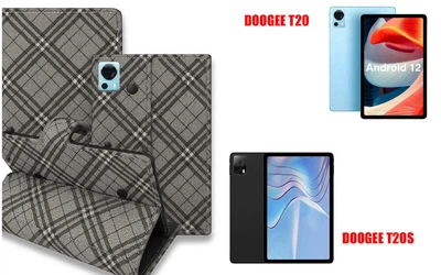 Книга-трансформер Armor для планшета DOOGEE T20, T20S, цвет Kletka