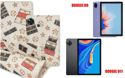 Книга-трансформер Armor для планшета DOOGEE U9, DOOGEE U11, цвет L. white