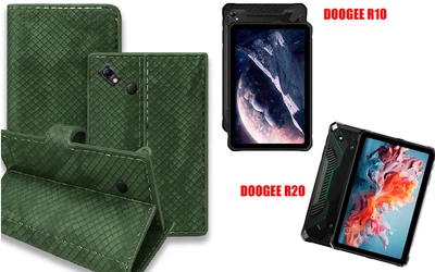Книга-трансформер Armor для планшета DOOGEE R10, DOOGEE R20, цвет Green crocodile