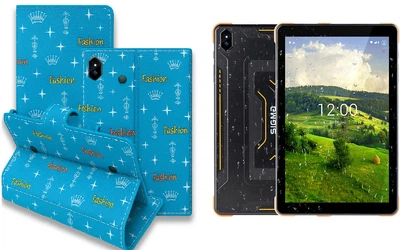 Книга-трансформер Armor для планшета Sigma mobile TAB A1033 X-treme, цвет Fashion blue