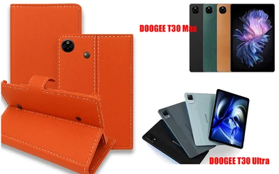 Книга-трансформер Armor для планшета DOOGEE T30 Max, T30 Ultra, цвет Orange