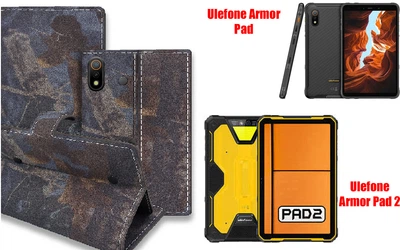 Книга-трансформер Armor для планшета Ulefone Armor Pad, Armor Pad 2, цвет Hrab