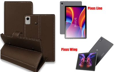 Книга-трансформер Armor для планшета Pixus Line, Pixus Wing, цвет TM brown