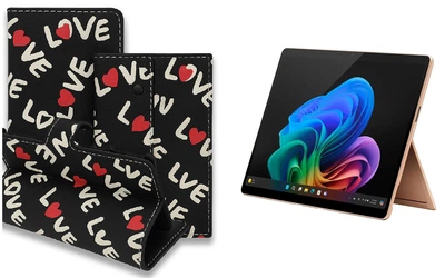 Книга-трансформер Armor для планшета Microsoft Surface Pro 10, Pro 11, Pro 11 X Elite, цвет Love