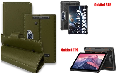 Книга-трансформер Armor для планшета Oukitel RT8, Oukitel RT9, цвет Olive