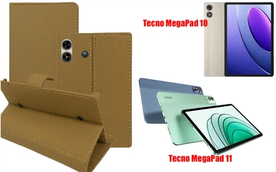 Книга-трансформер Armor для планшета Tecno MegaPad 10, MegaPad 11, цвет Coyote