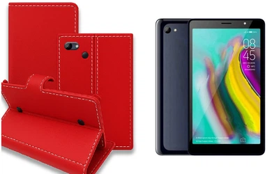 Книга-трансформер Armor для планшета Tecno Tab 7 P704a, цвет Red