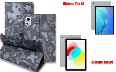 Книга-трансформер Armor для планшета Ulefone Tab A7, Tab A8, цвет Khaki winter