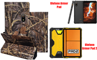 Книга-трансформер Armor для планшета Ulefone Armor Pad, Armor Pad 2, цвет Kamush