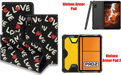 Книга-трансформер Armor для планшета Ulefone Armor Pad, Armor Pad 2, цвет Love