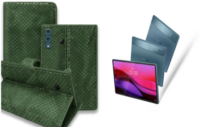 Книга-трансформер Armor для планшета Lenovo Yoga Tab Plus, цвет Green crocodile